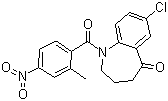 7-氯-1,2,3,4-四氫-1-(2-甲基-4-硝基苯甲?；?-5H-1-苯并氮雜卓-5-酮