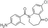 1-(4-氨基-2-甲基苯甲?；?-7-氯-1,2,3,4-四氫-5H-1-苯并氮雜卓-5-酮